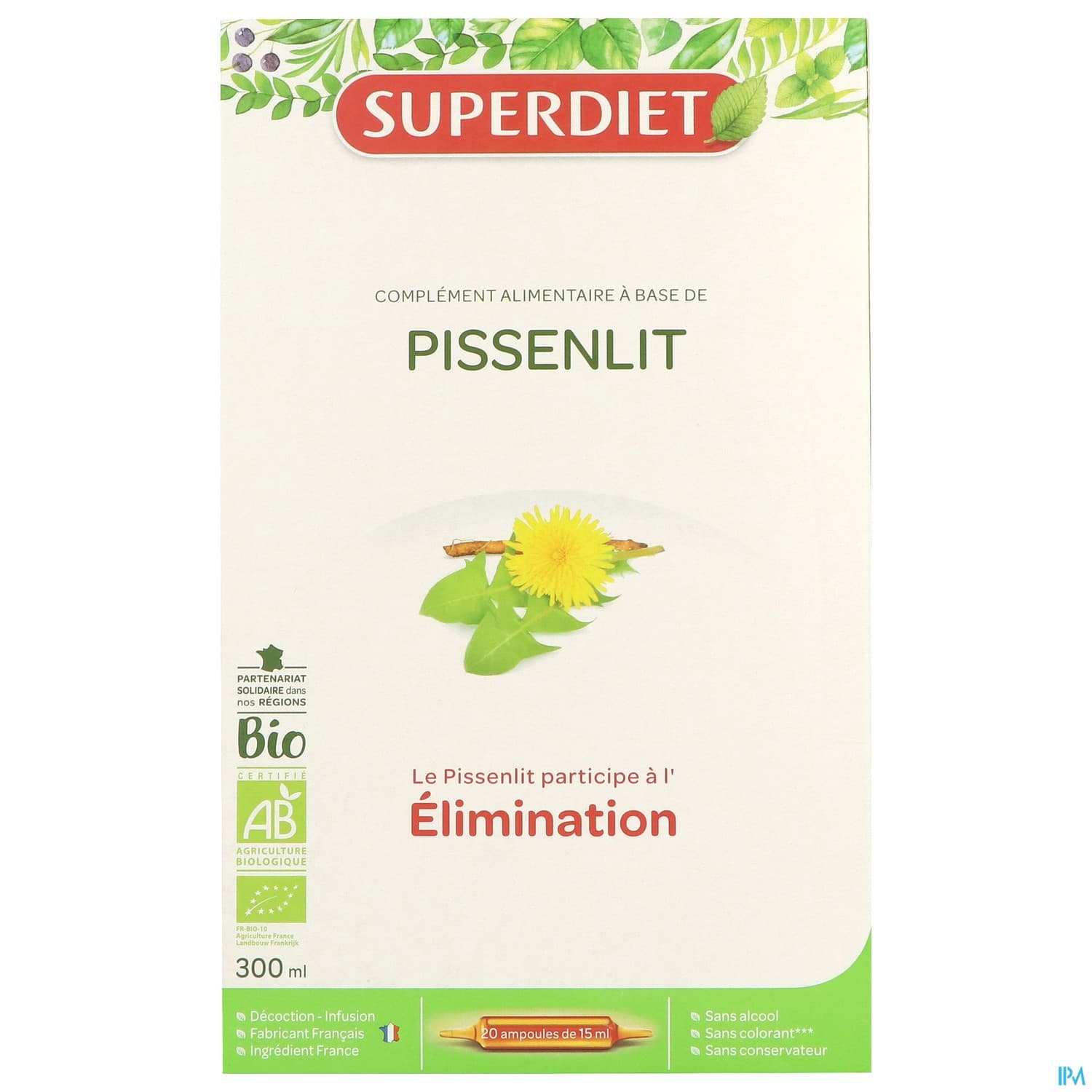 SUPERDIET PISSENLIT BIO AMP20