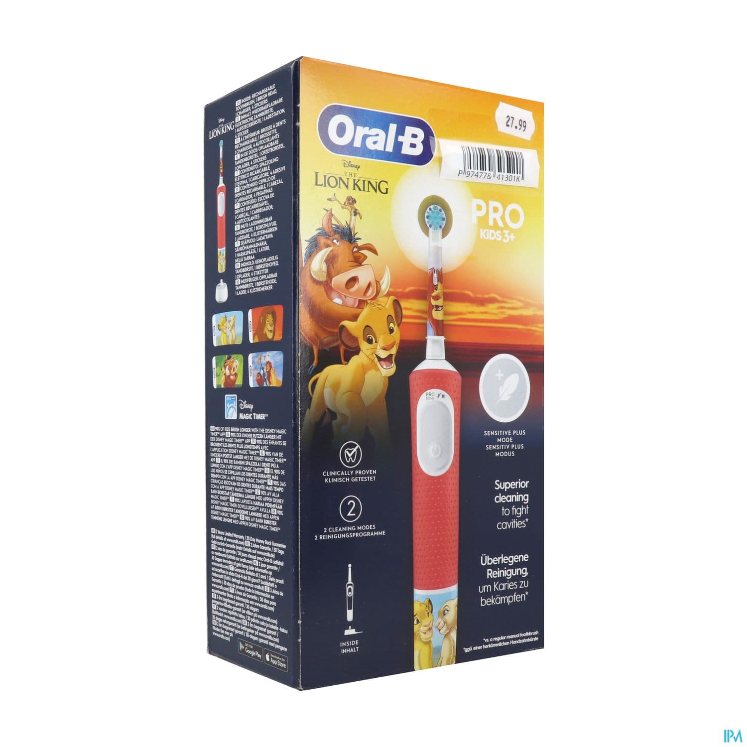 BDEN ORAL-B PRO ELEC KID ROI LION