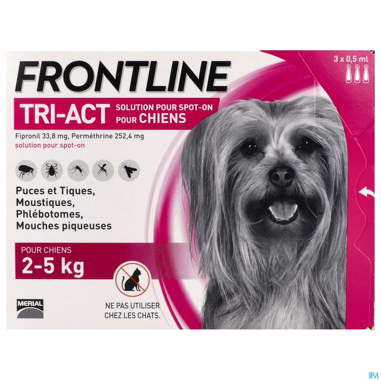 FRONTLINE TRI ACT CHIEN XS PIPET 3