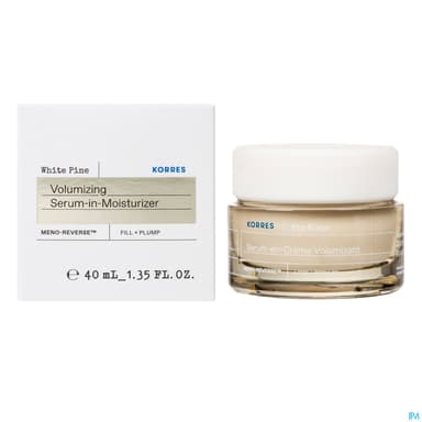 Korres Pin Blanc Creme Jour Peaux Normales Serum En Creme Volumateur 40ml