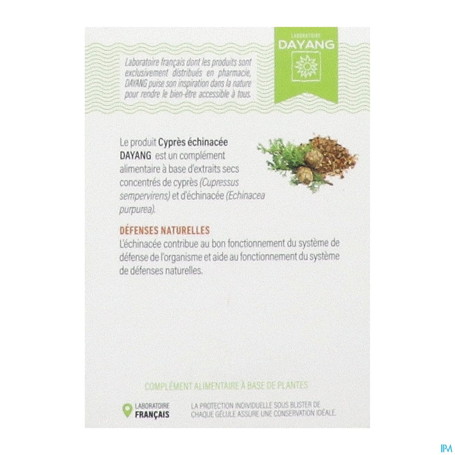 Dayang Cypres Echinacee Gelule Vegetale 30