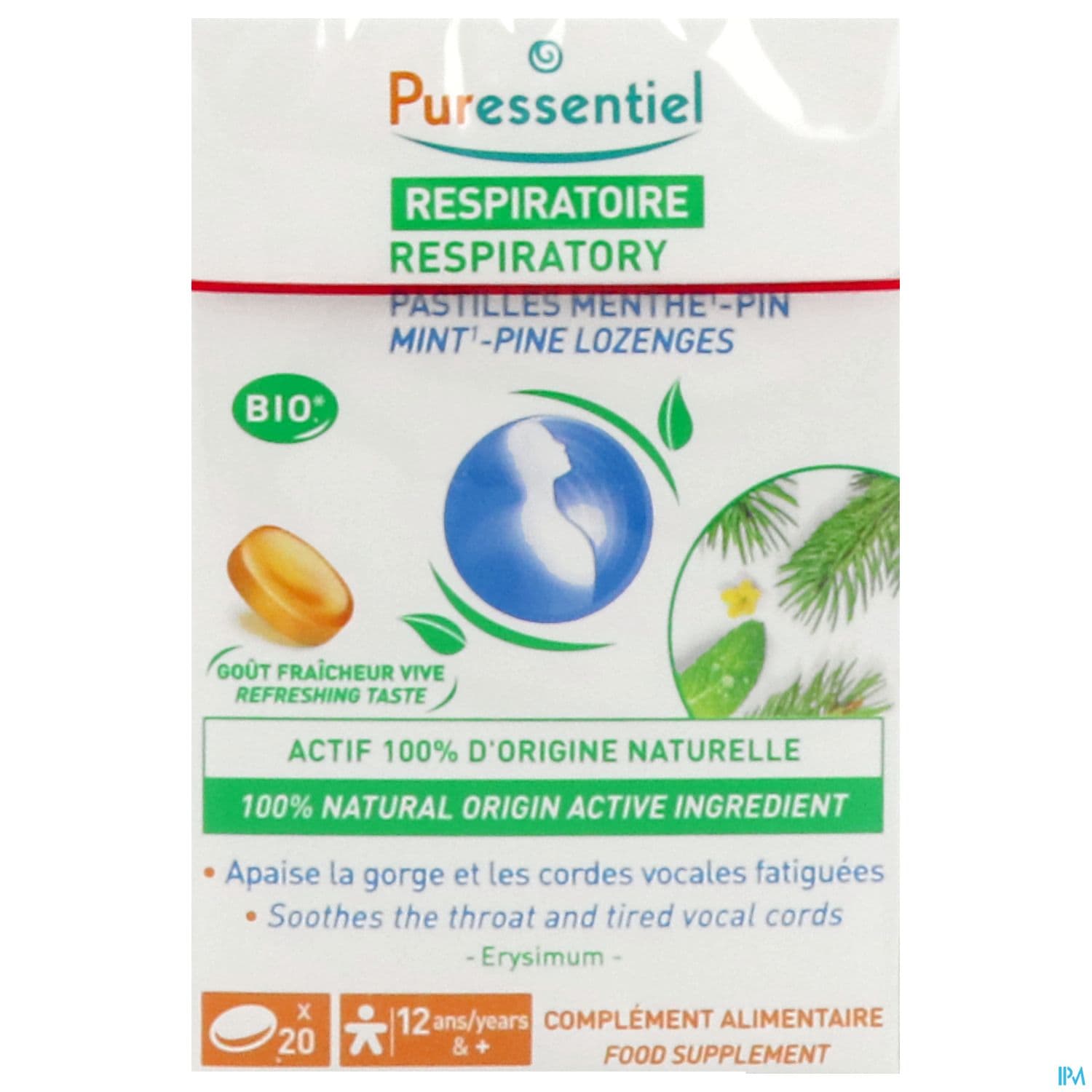 PURESSENTIEL RESP GORGE MENTH 20