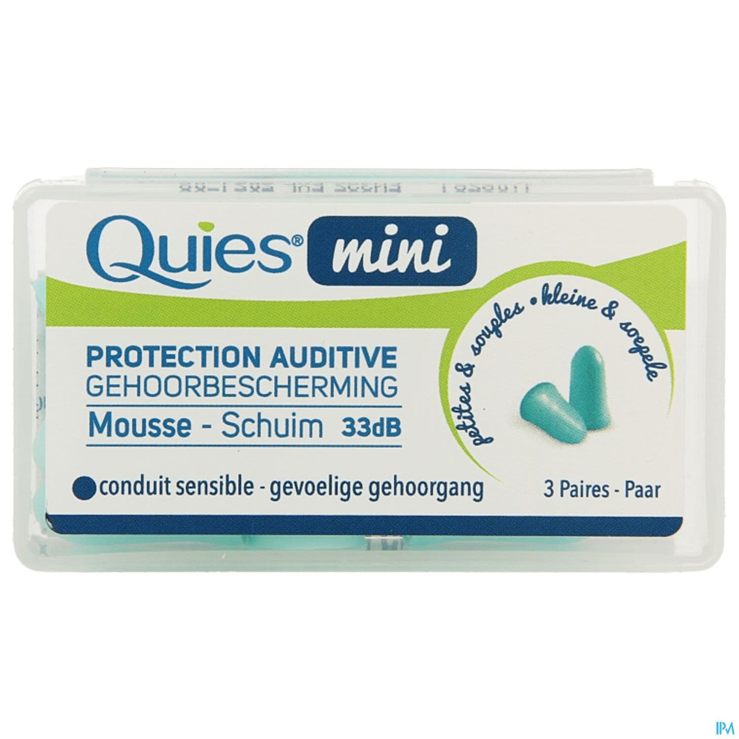 QUIES MINI PROT AUDIT MOUSS 3PAIRE