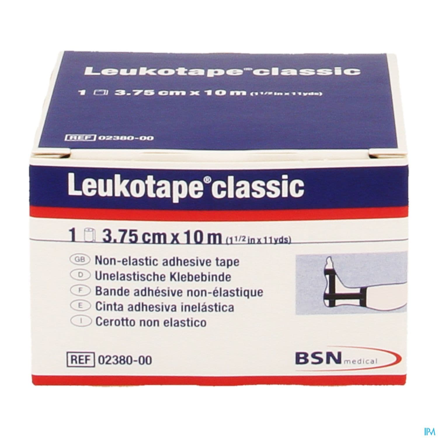 BDE LEUKOTAPE CL NOIR 10MX3,75CM