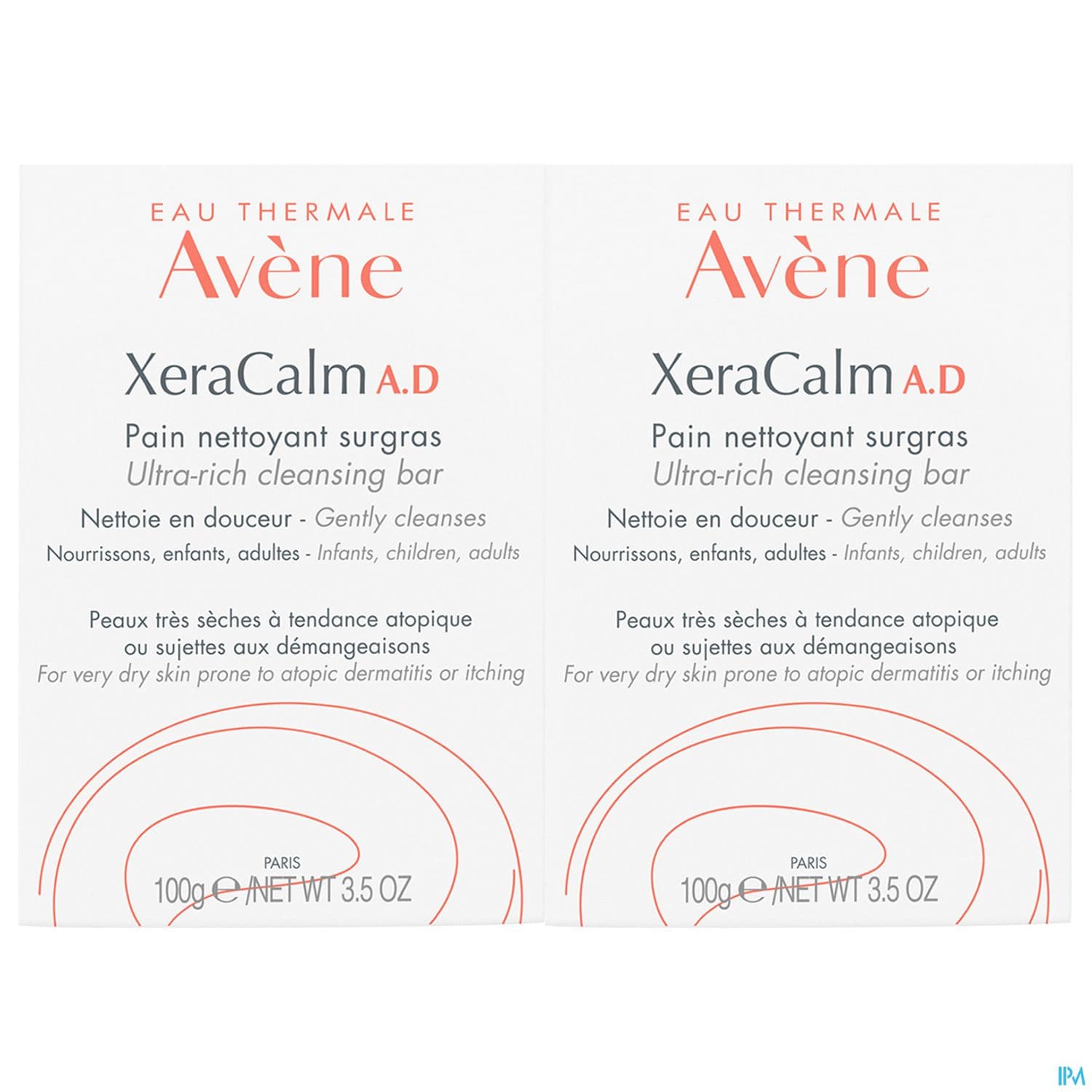 XERACALM AD PAIN NETTOYANT 100GX2