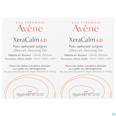 XERACALM AD PAIN NETTOYANT 100GX2