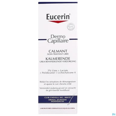 Eucerin soin traitant calmant 5 % uree + lact, 250 ml d'émulsion fluide pour application locale