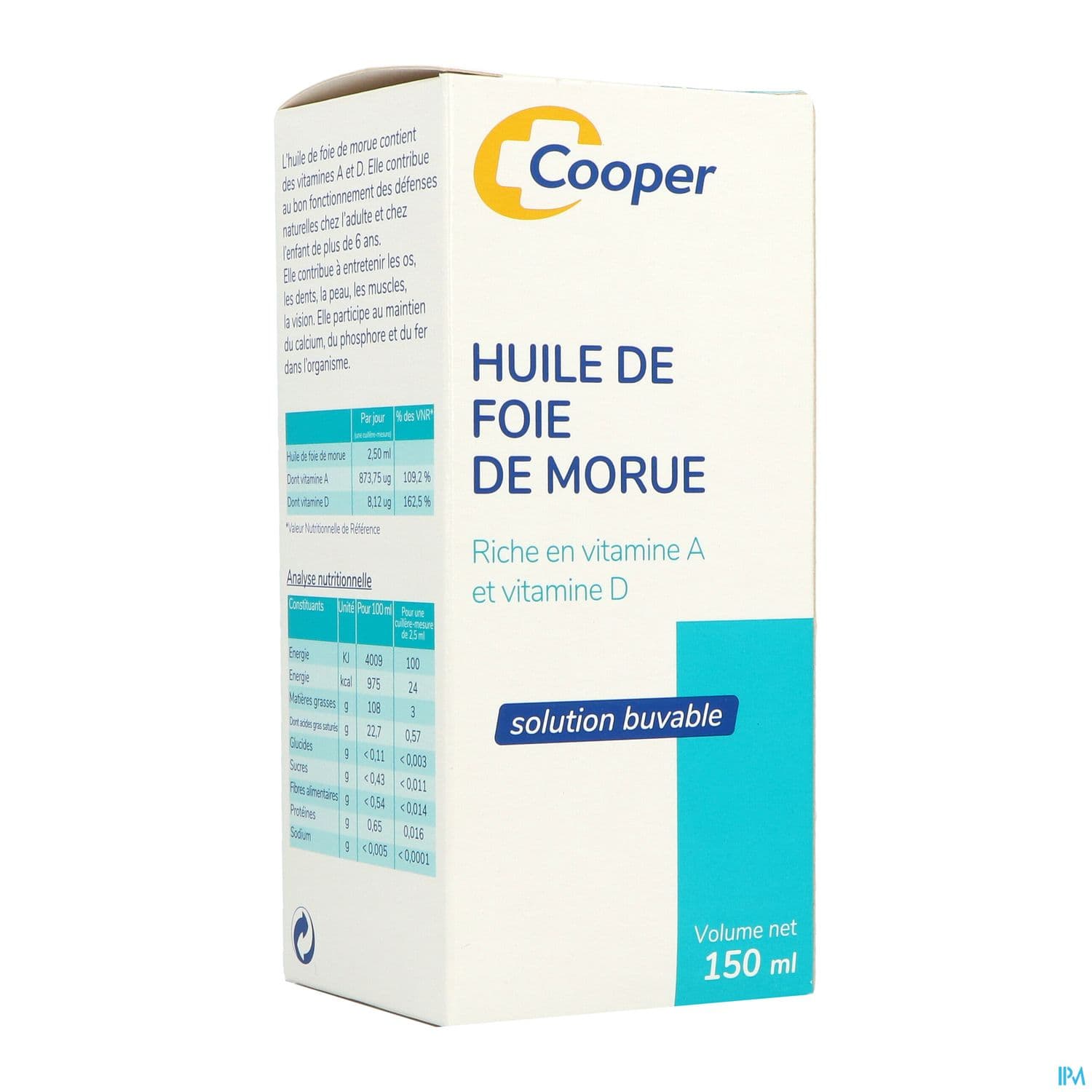 Cooper Huile De Foie De Morue Solution Buvable 150ml — Pharmacie des Antes by Nexum