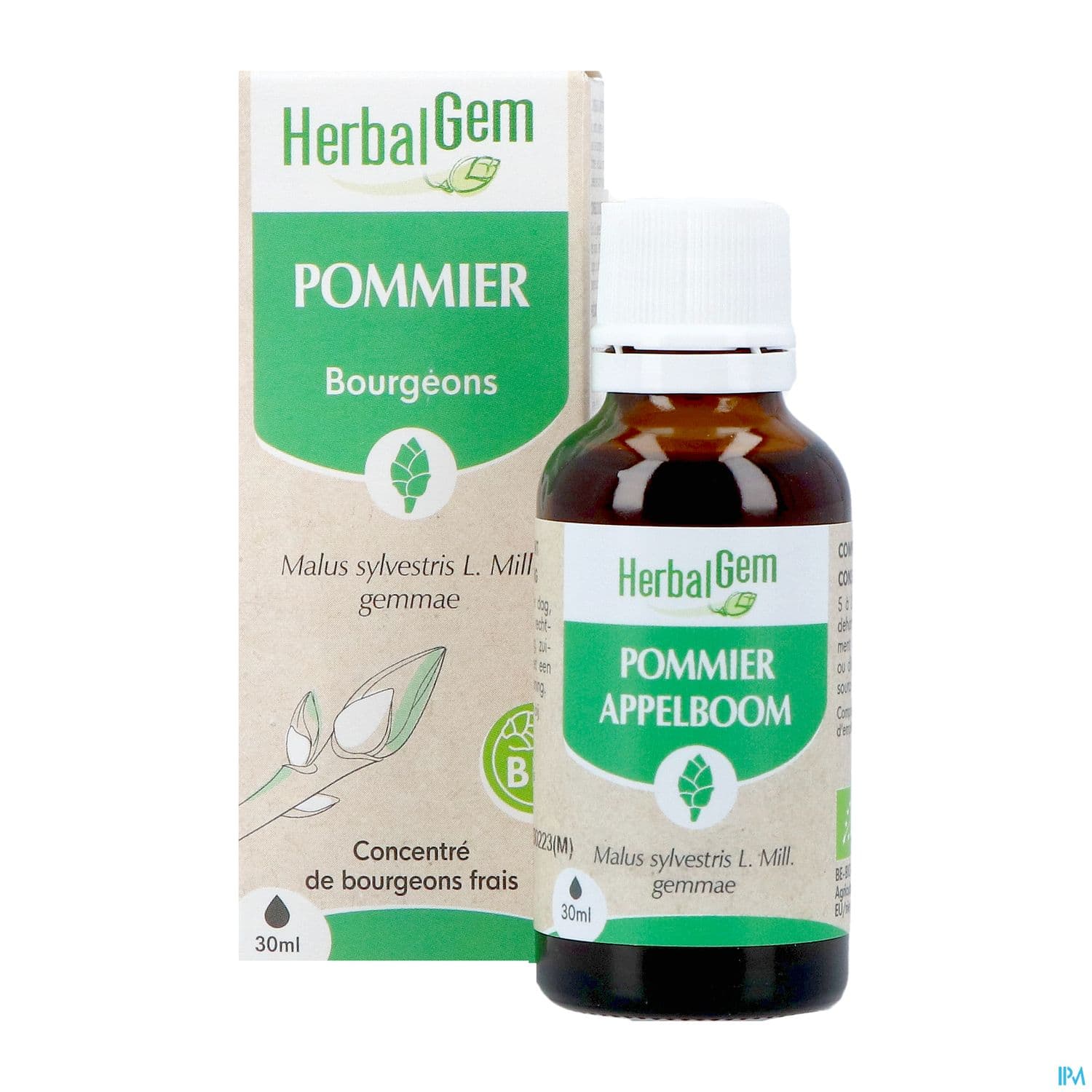 Herbalgem Pommier Bourgeon Macerat Glycer Bio 30ml