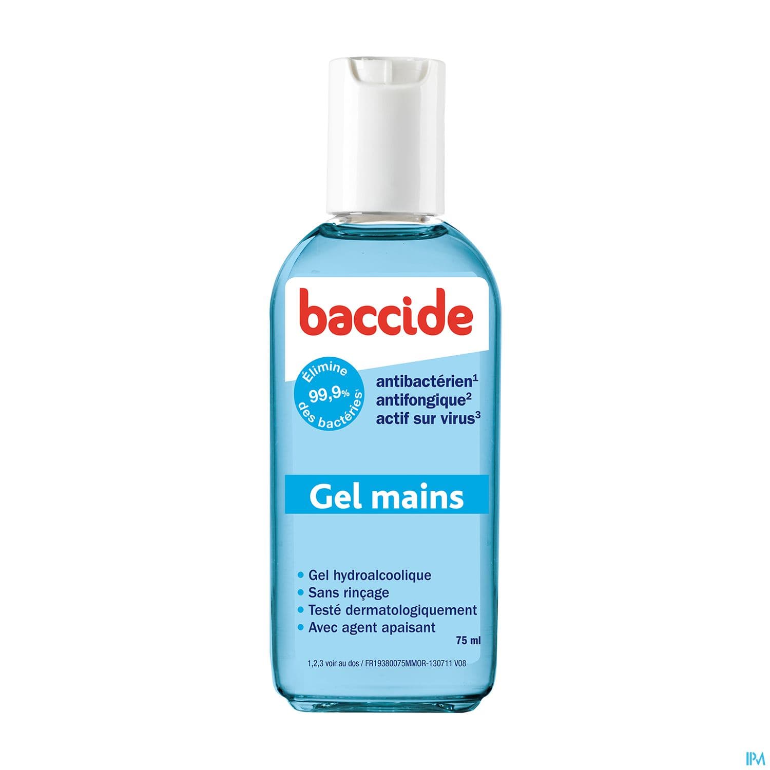BACCIDE GEL MAIN S/RINC 30ML BLEU