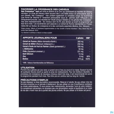 New Nordic Hair Croissance Max Gelule 60