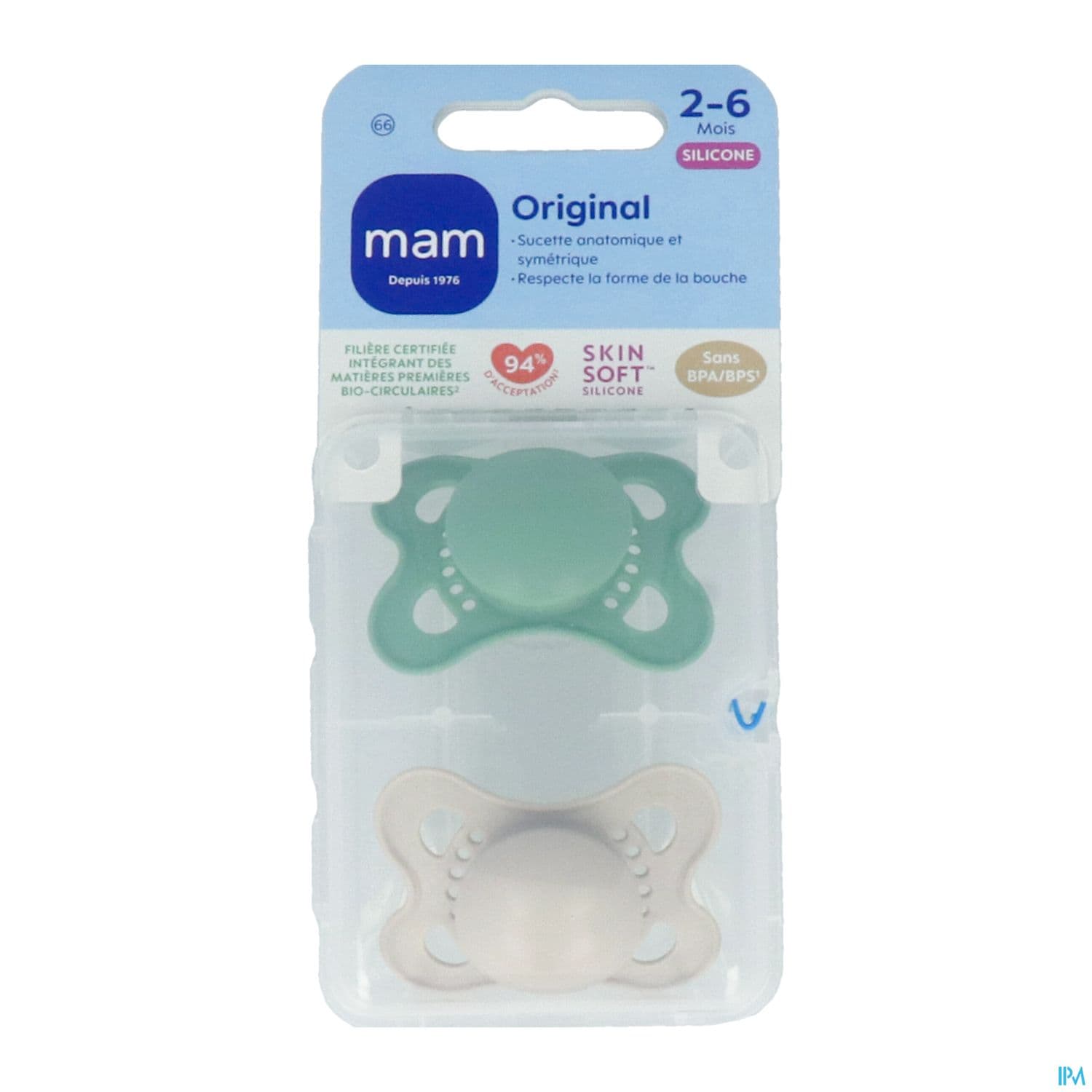 SUCET MAM ORIGIN TEND SIL 2-6M X2