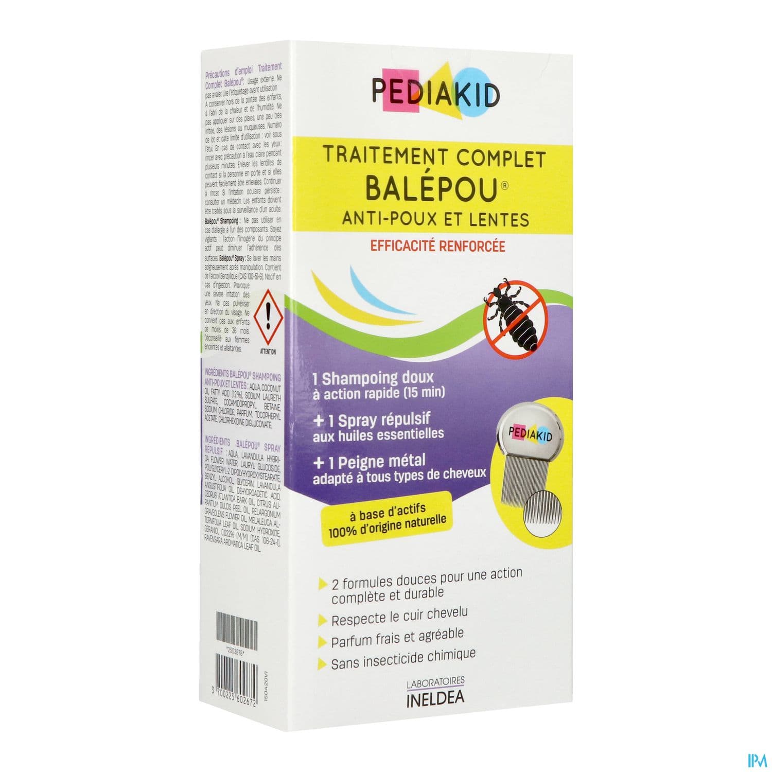 PEDIAKID BALEPOU SH200ML+SPR+PEIGN