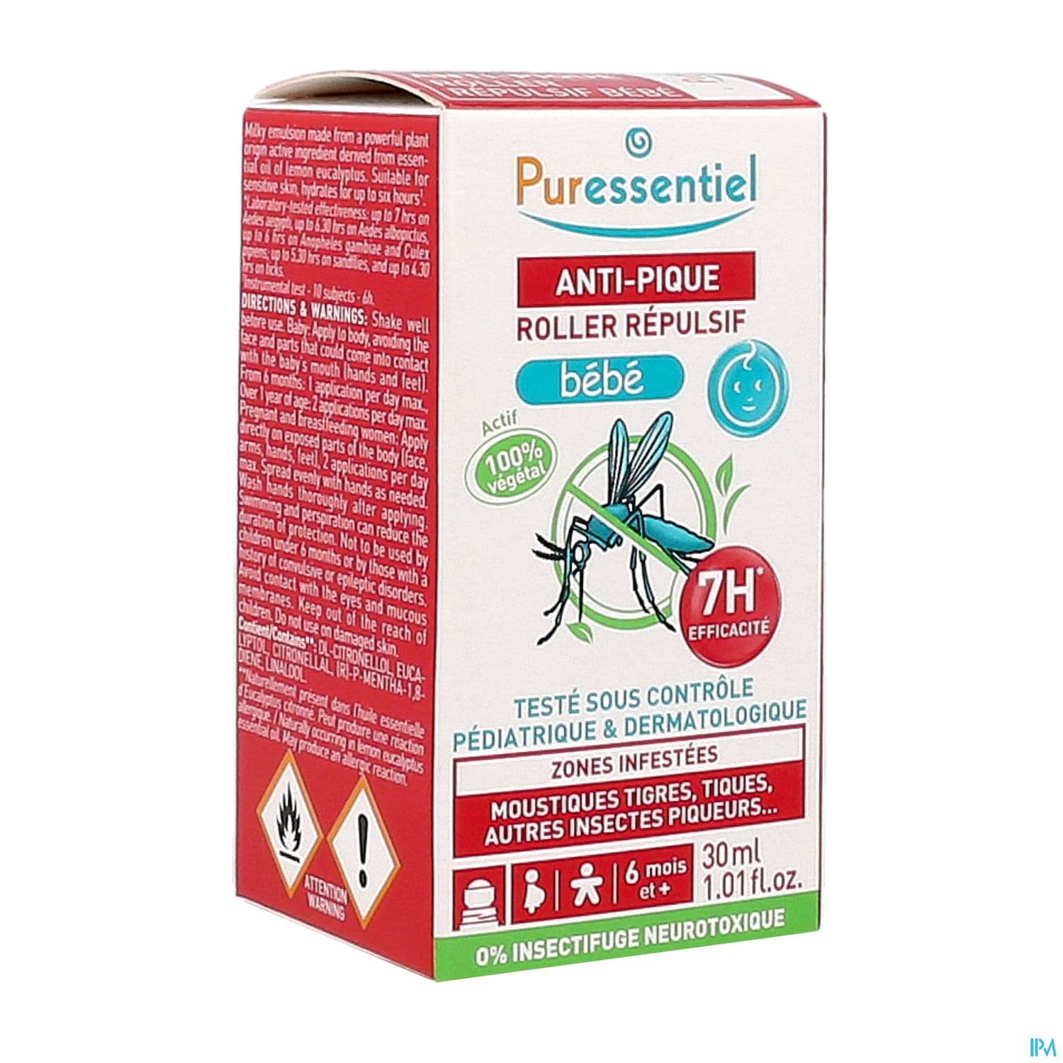 PURESSENTIEL A/PIQUE BB ROLL 30ML