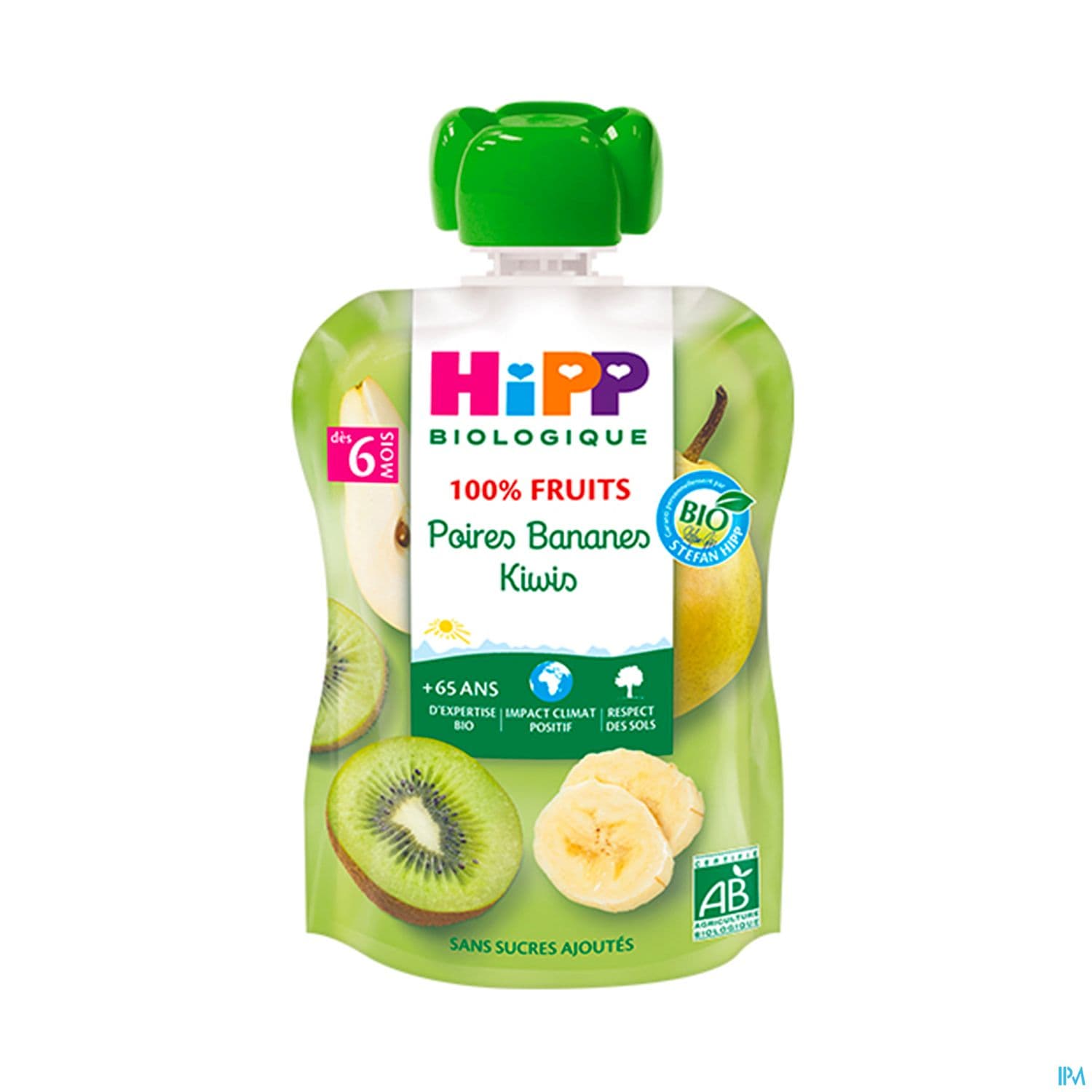HIPP COMPOTE POIR BAN KIW GOURD90G — Pharmacie du Bien Etre
