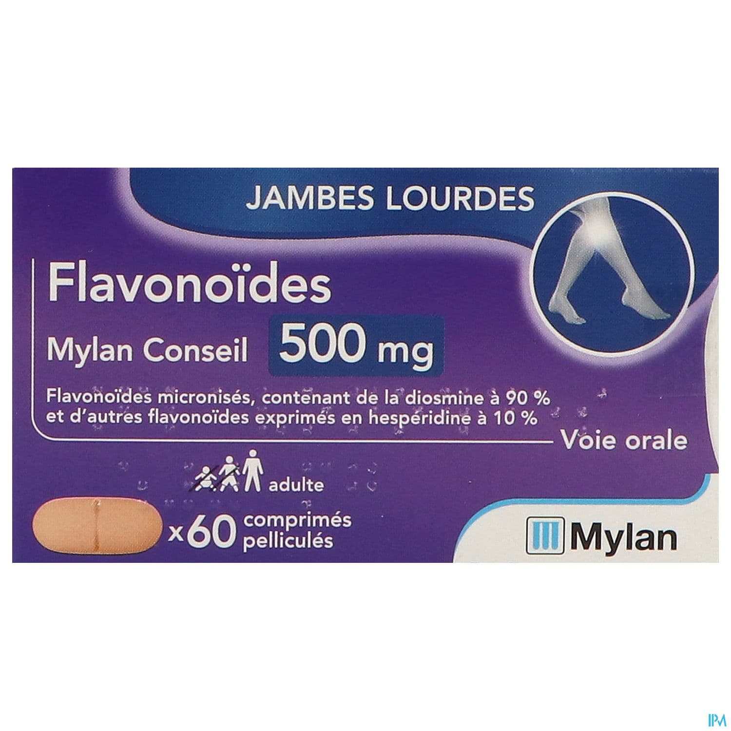 FLAVONOIDES 500MG VIATRIS CPR 60