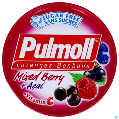 Pulmoll Fruits Rouges Pastille Sans Sucre 45g