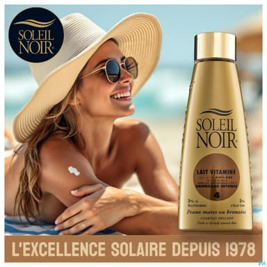 Soleil Noir Lait Vitamine Ip 4 Bronzage Intense Spray 150ml