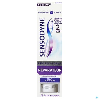 Sensodyne Pro Reparateur Pate Dentifrice Eclat Blancheur 75ml