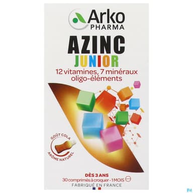 AZINC VITALITE JUNIOR COLA CPR 30