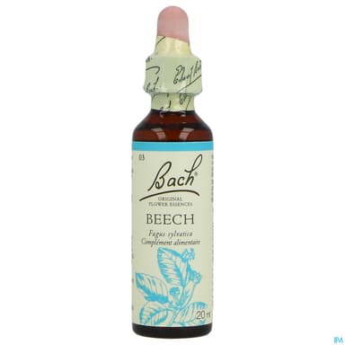 Fleurs De Bach Original 03 Beech Compte Gouttes 20ml