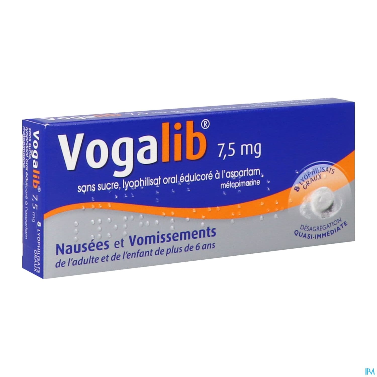 VOGALIB 7,5MG LYOPHILISAT S/S 8