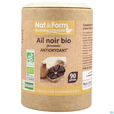 Nat Et Form Ecoresponsable Ail Noir Bio Gelule Vegetale 90
