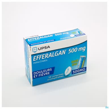 EFFERALGAN 500MG CPR ORODISP 16
