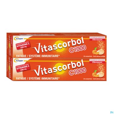 Cooper Vitascorbol C1000 Comprime Effervescent 20 X2