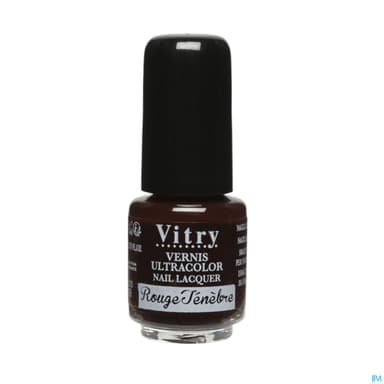Vitry Vernis Ongles Rouge Tenebres Mini 4ml