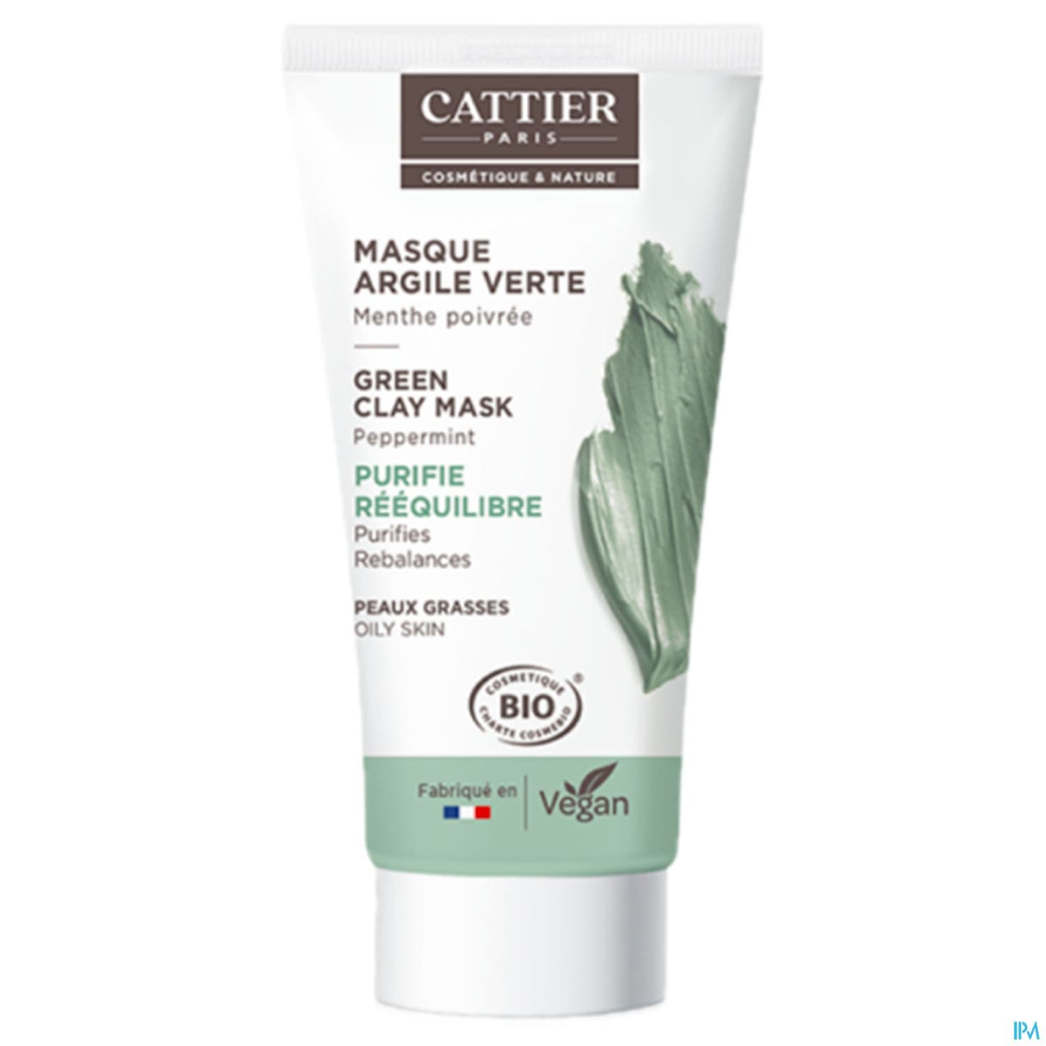 Cattier Mini Masque Argile Verte Bio 30ml