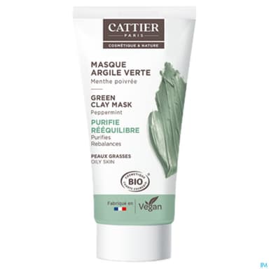 Cattier Mini Masque Argile Verte Bio 30ml