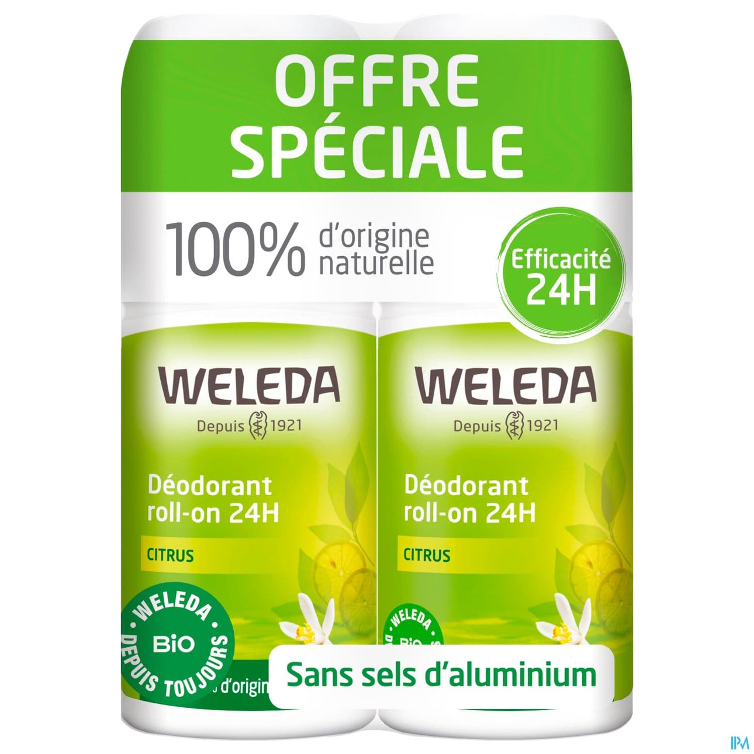 WELEDA DEOD24H CITRUS ROLLON50MLX2