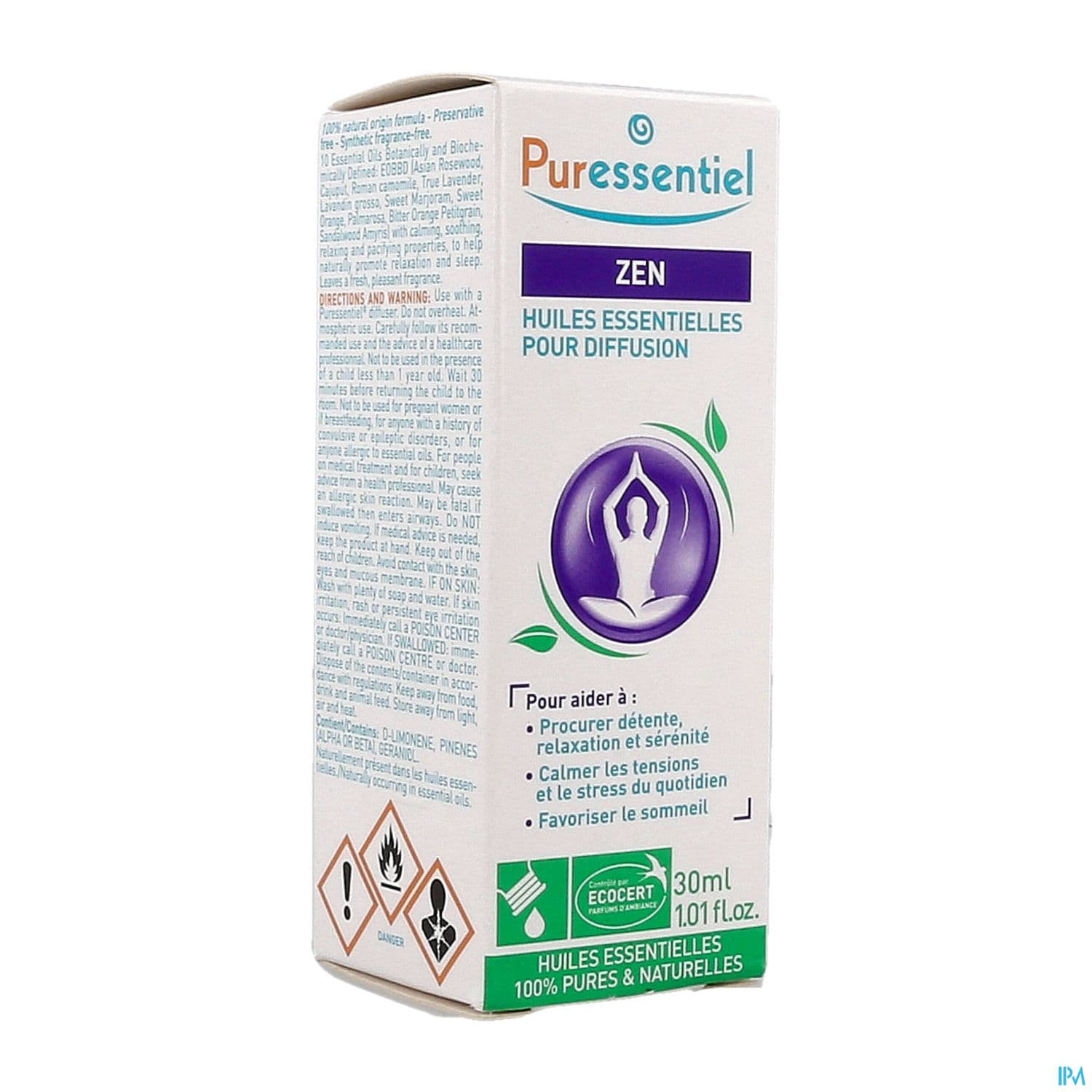 Puressentiel Diffuse Zen Huile Essentielle Pour Diffusion 30ml