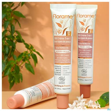 Florame Bb Creme 5en1 Spf20 Bio Teinte Fonce 40ml