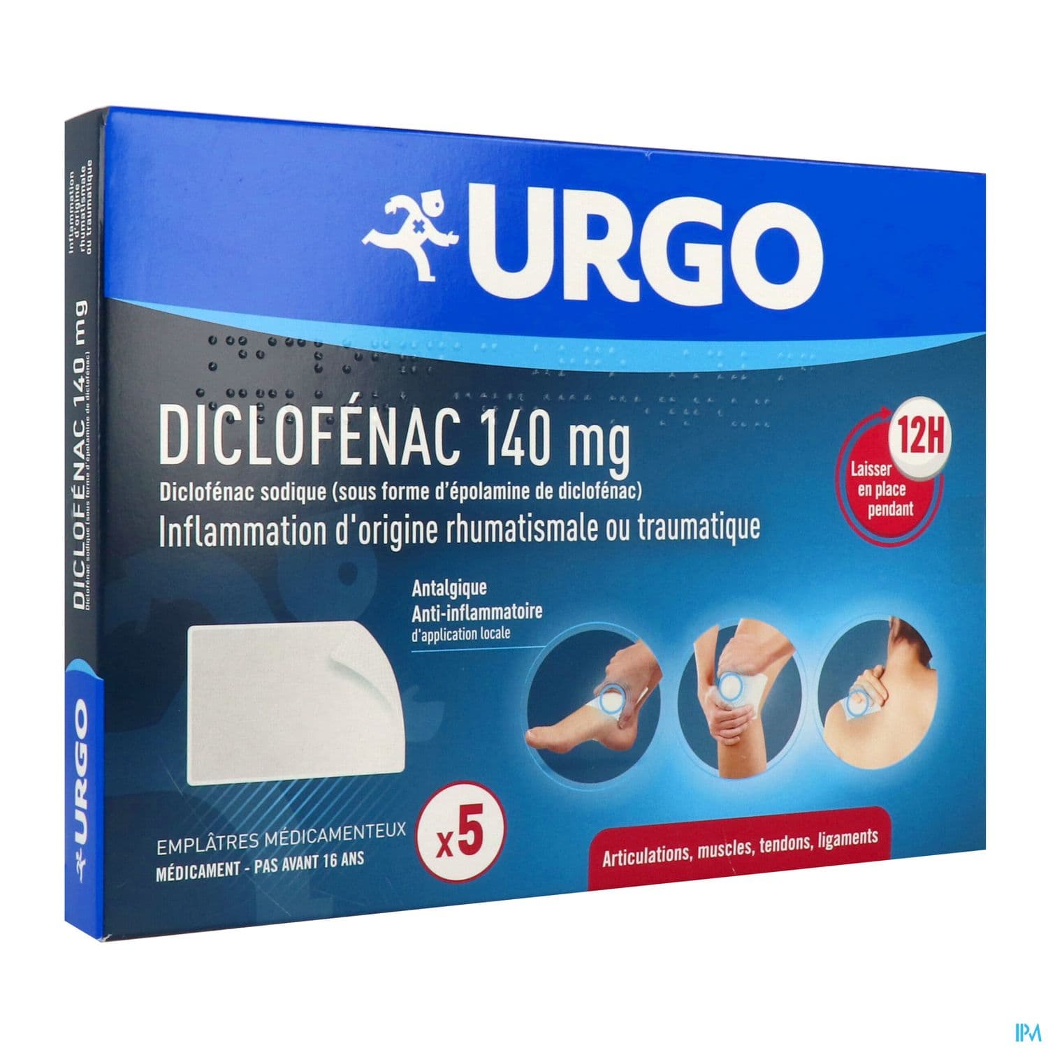 DICLOFENAC 140MG URGO EMPLATRE 5