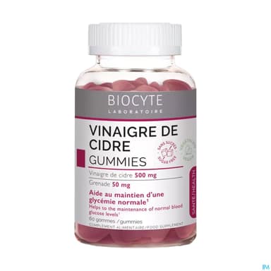 BIOCYTE VINAIGRE CIDRE GUMMIES 60
