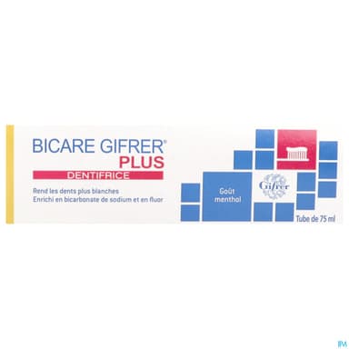 Bicare Gifrer Plus Dentifrice Menthol 75ml
