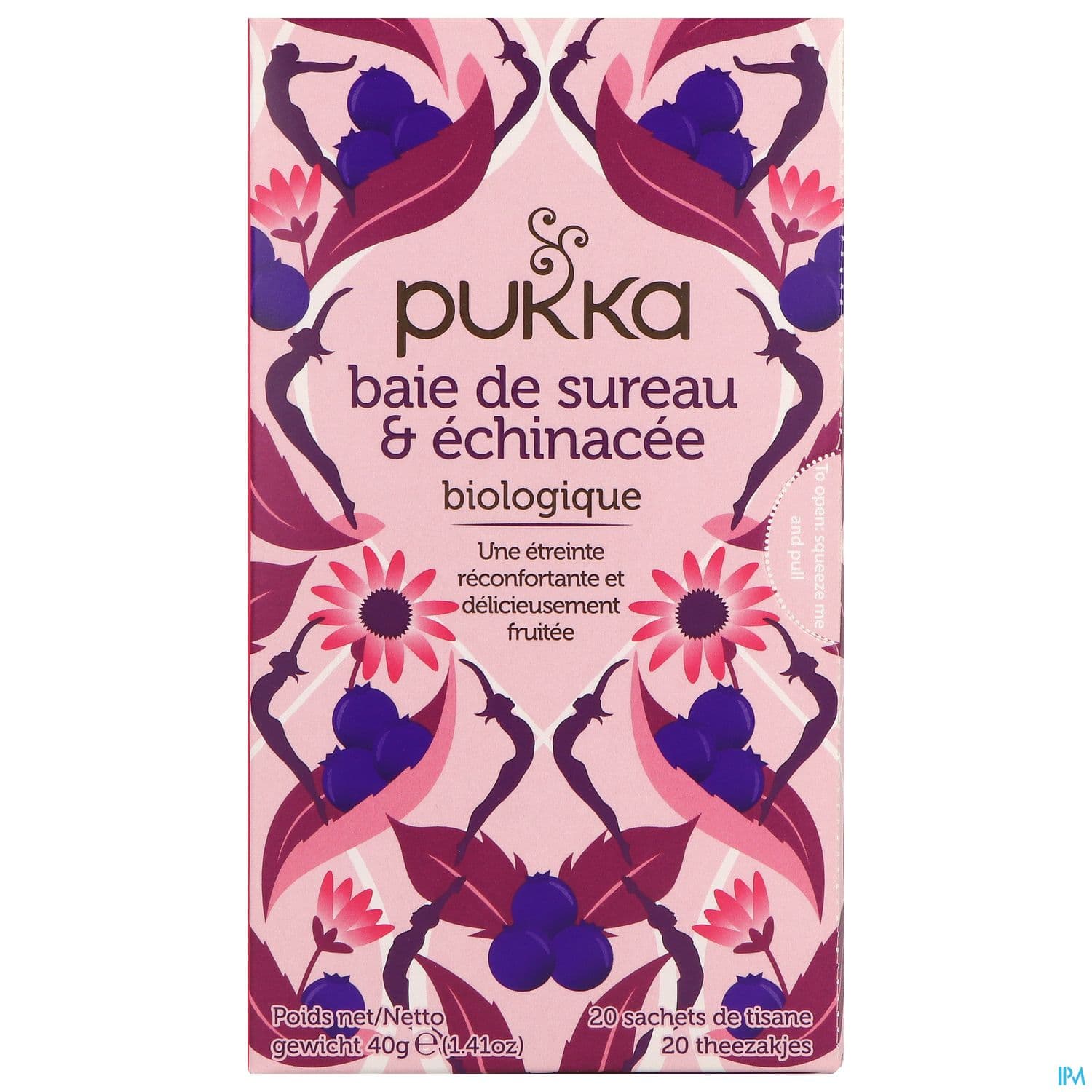 Pukka Infusion Baies De Sureau Echinacee Bio Sachet 20