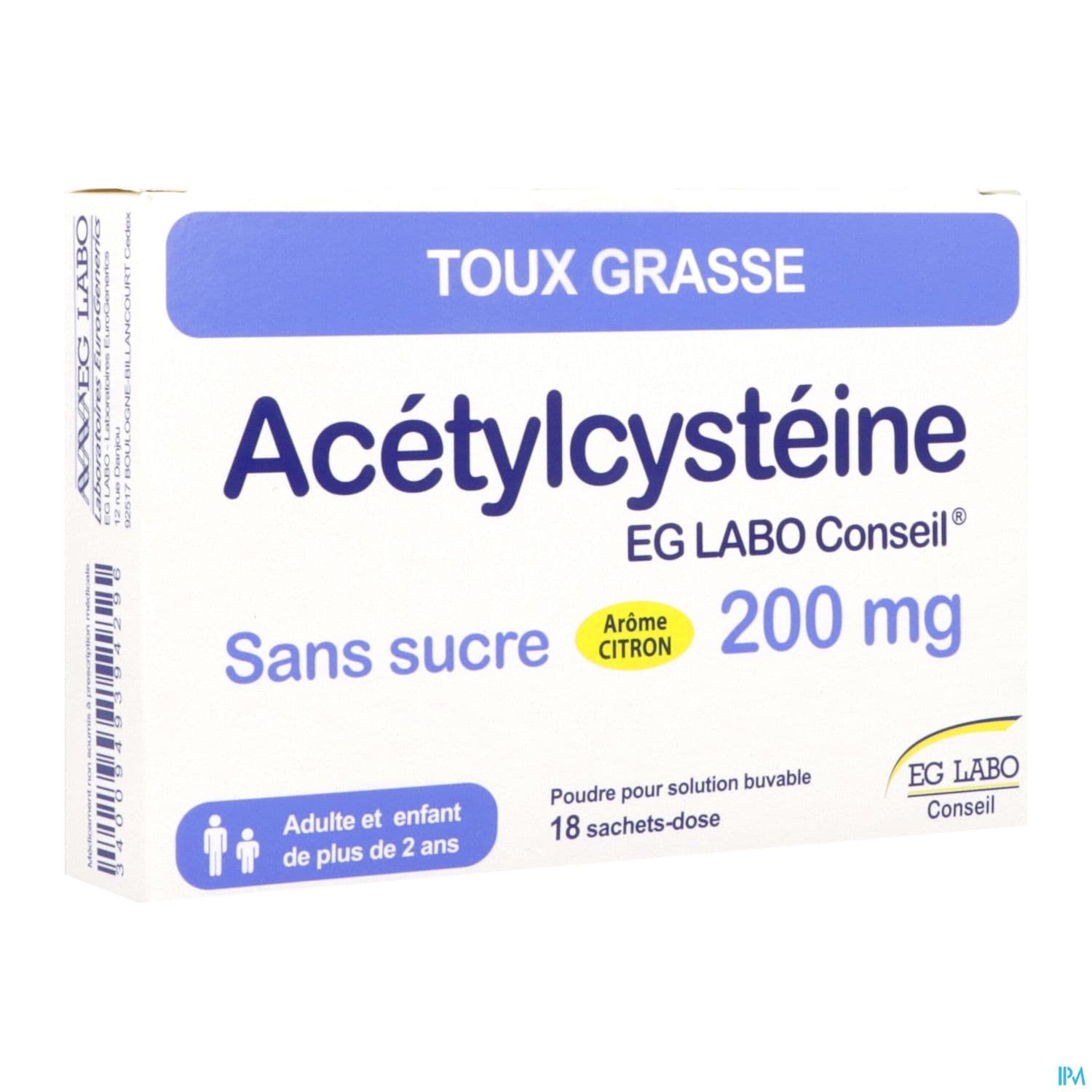 ACETYLCYSTEINE 200MG EG CONS S/S18