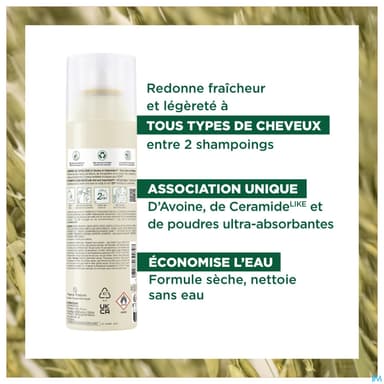 Klorane Shampooing Sec Avoine Ceramide Spray 150ml