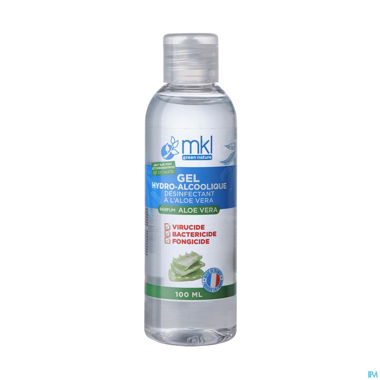 MKL GEL HYDROALCOOLIQ ALOE V 100ML