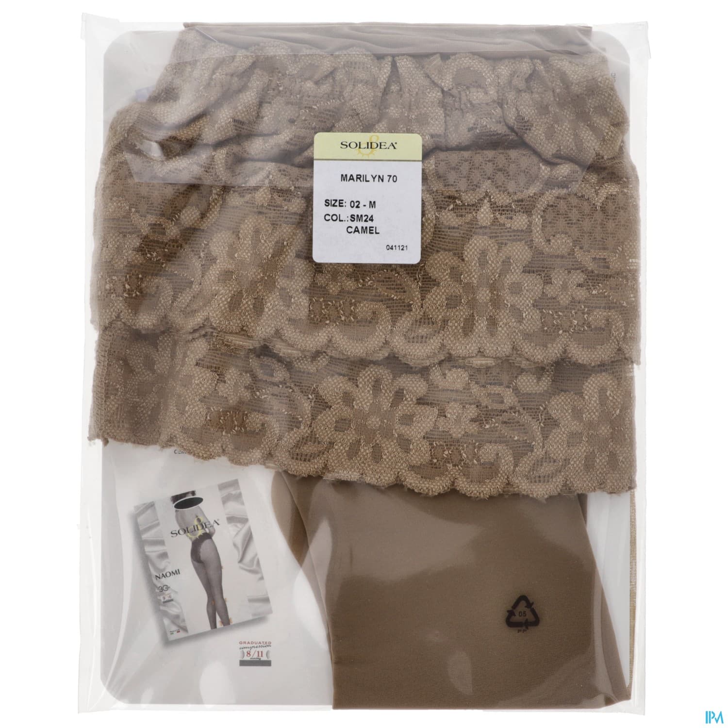 Solidea Marilyn 70 Sheer Bas Cuisse Autofixant Camel T2m