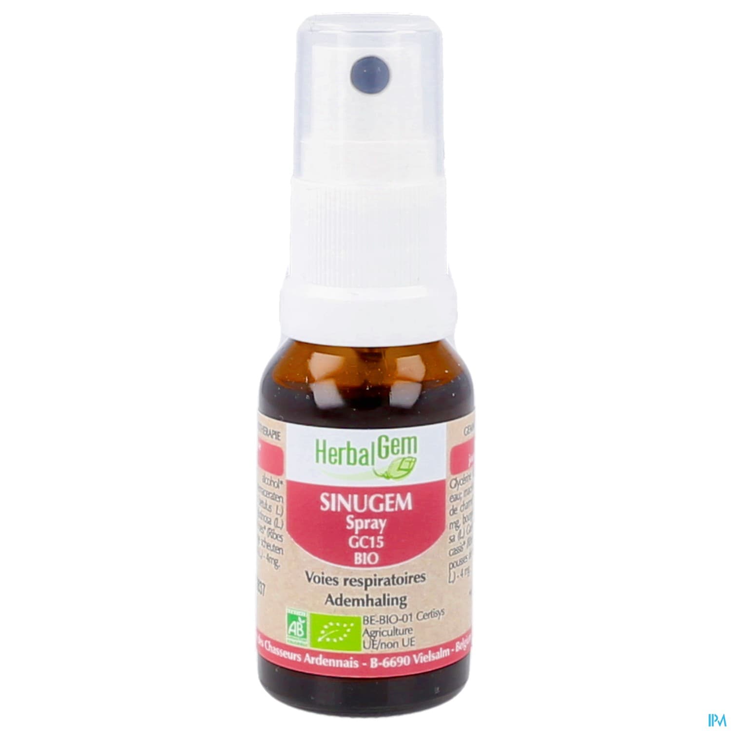 Herbalgem Sinugem Gc15 Voies Respiratoires Bio Spray 15ml