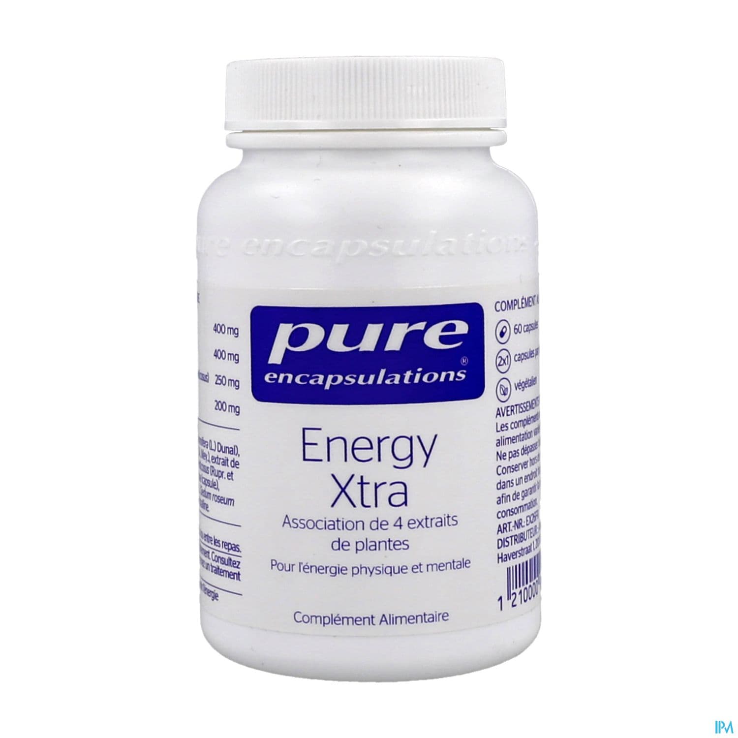 PURE ENCAPSULAT ENERGY XTRA CAPS60