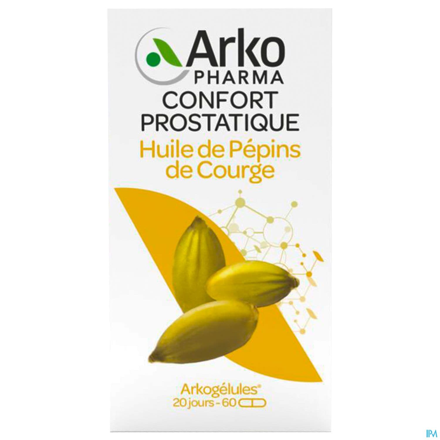 Arkopharma Arkogelules Huile Pepins De Courge Bio Gelule 60