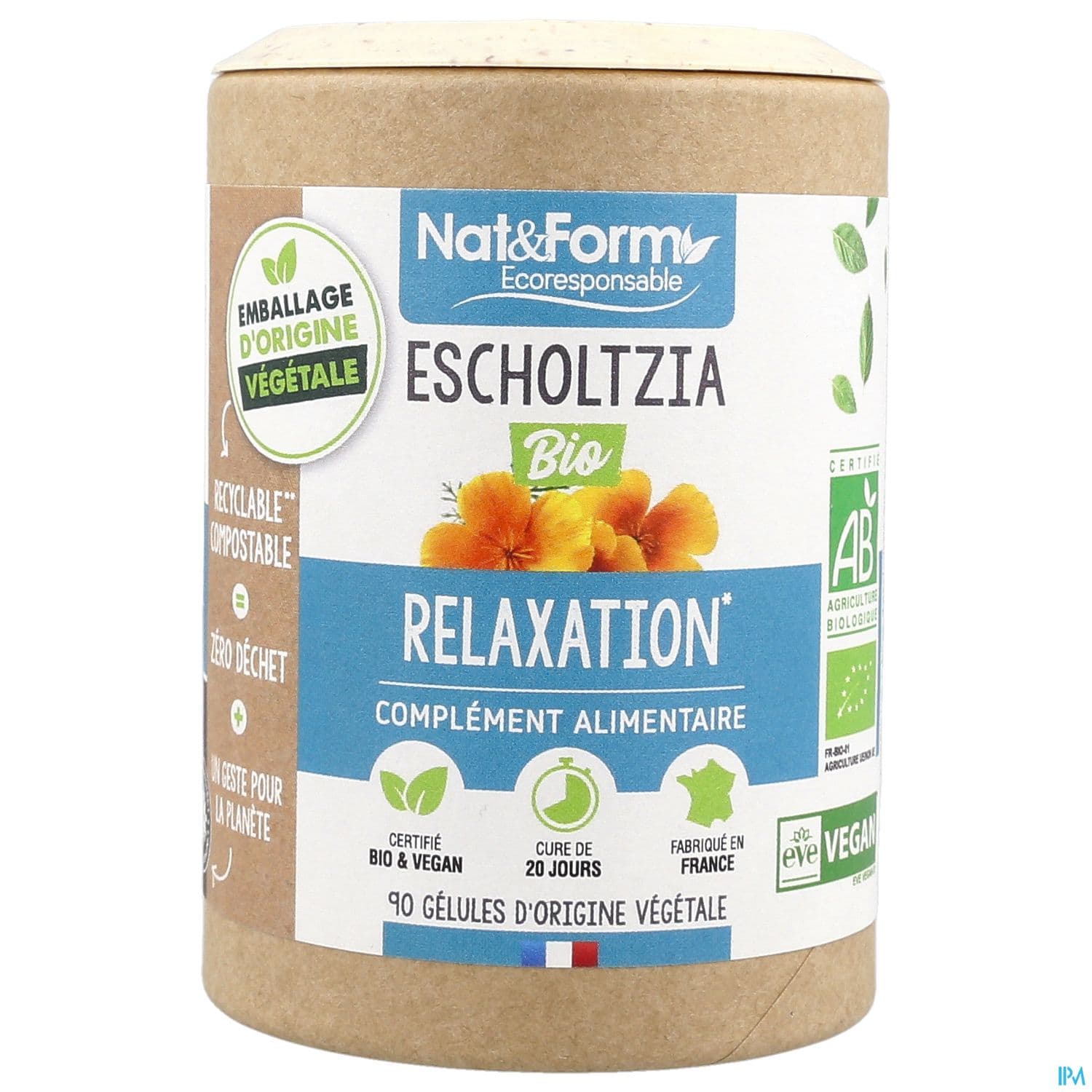 Nat Et Form Ecoresponsable Escholtzia Bio Gelule Vegetale 90