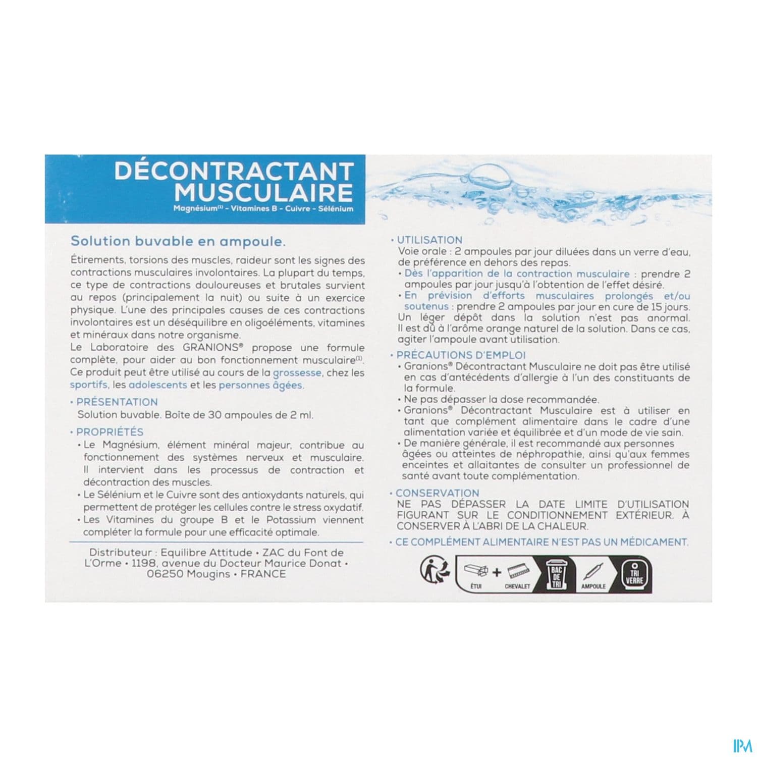 GRANIONS DECONTRAC MUSC AMP2ML30