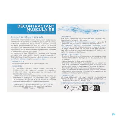 GRANIONS DECONTRAC MUSC AMP2ML30