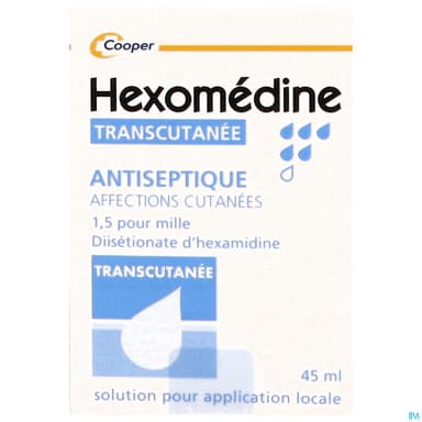 HEXOMEDINE TRANSCUTANEE FL 45ML